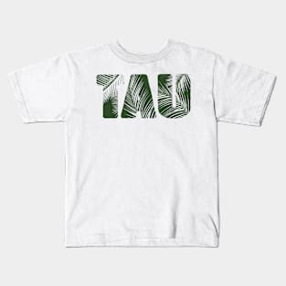 Tau Leaf Letters Kids T-Shirt